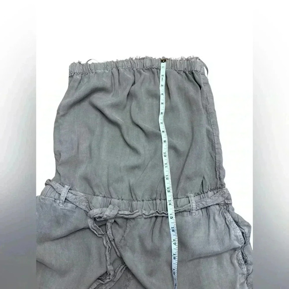 Anthropologie Cloth & Stone Strapless Frayed Cropped Jumpsuit - Size L - Picture 14 of 16